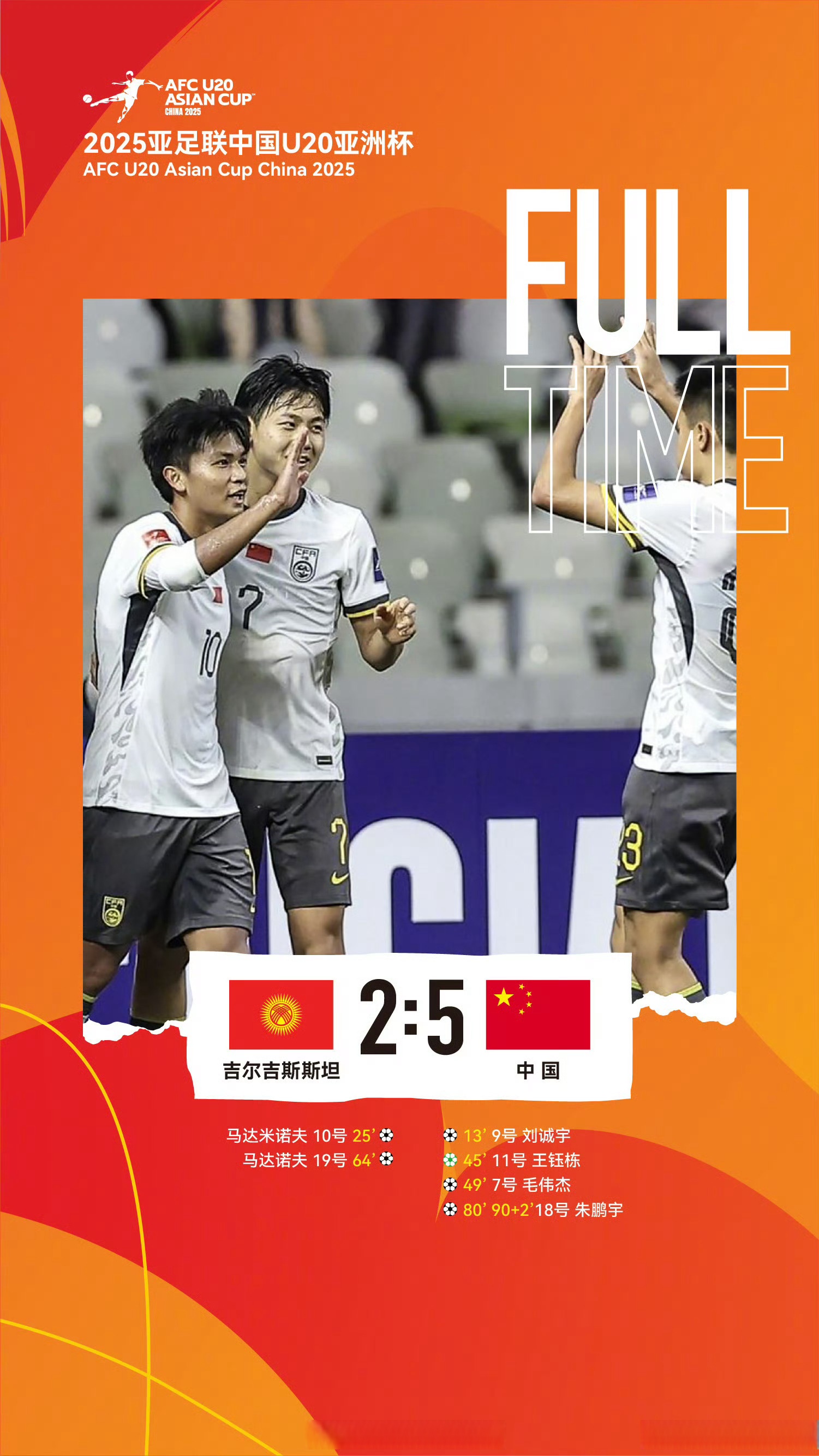 战胜对手，中国足球队晋级连胜